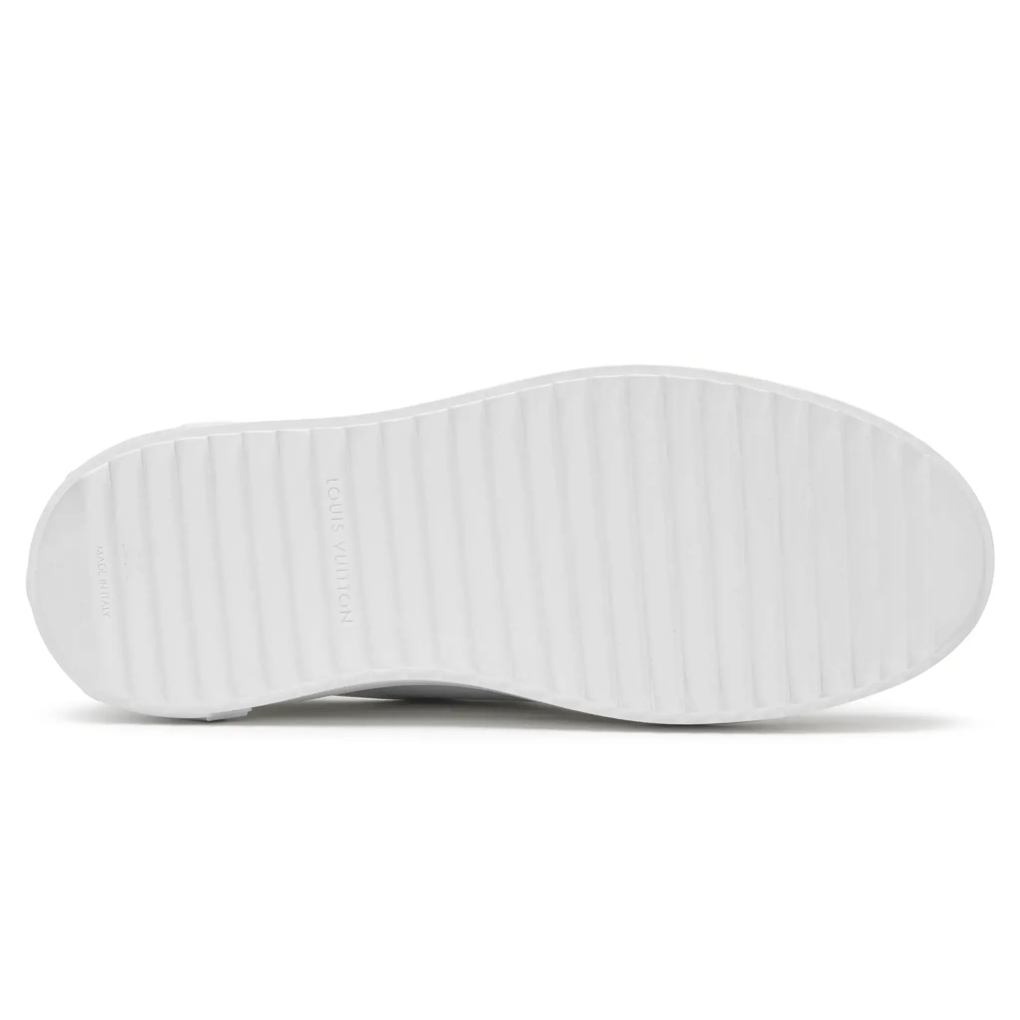 Sole View of Louis Vuitton Time Out Strap White Sneaker 1AAP6F